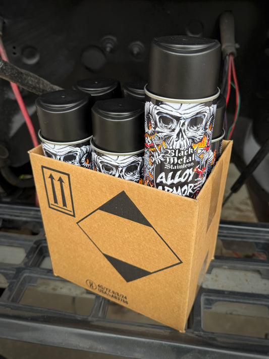 Black Metal Stainless (6 Pack)