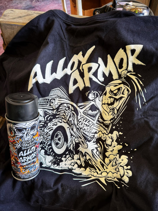 Black Metal Stainless Can & Shirt COMBO!