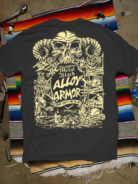Metal Black Shirt Grey